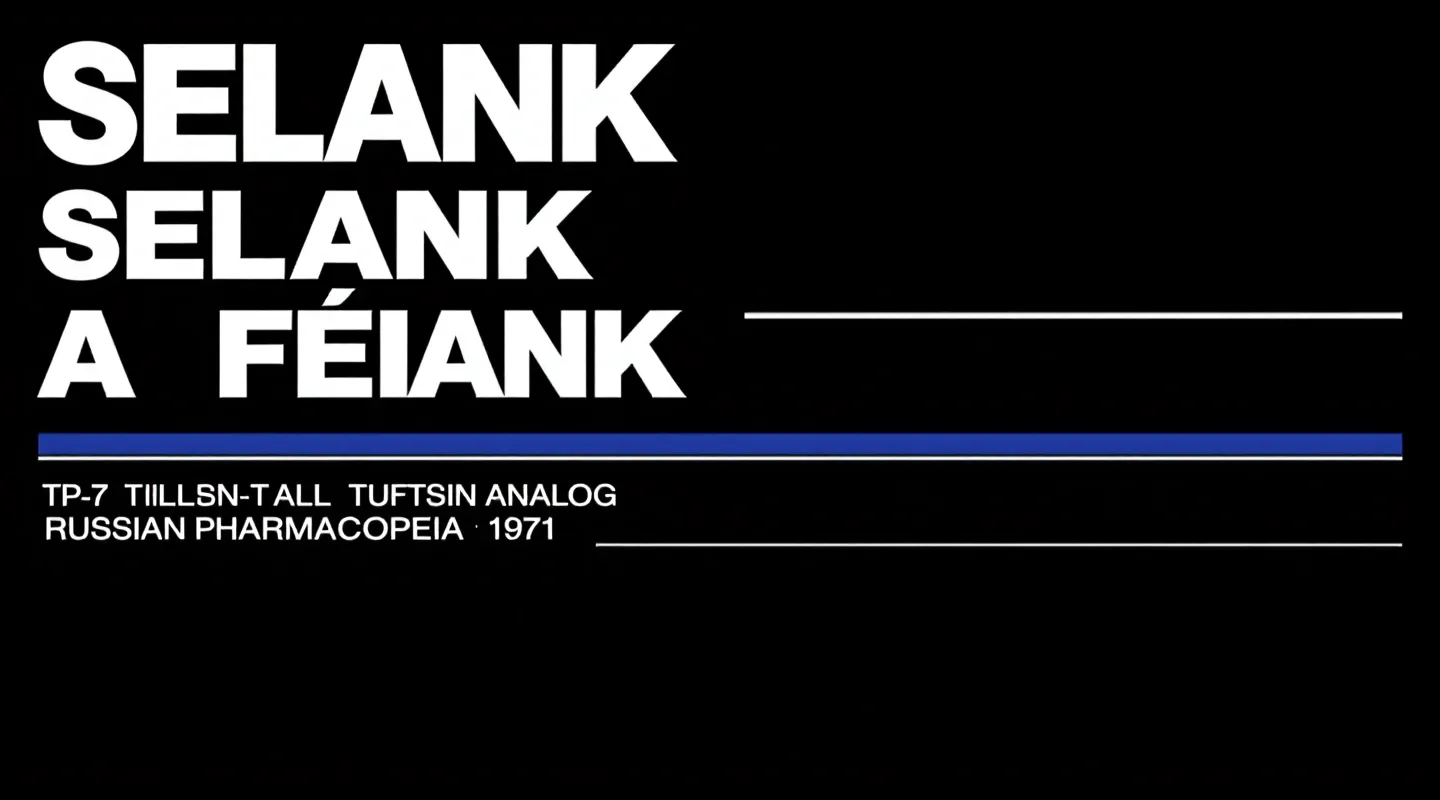 Billboard-scale typographic plate of SELANK A FIELD REVIEW in tight-tracked white type on near-black with primary-indigo accent rule